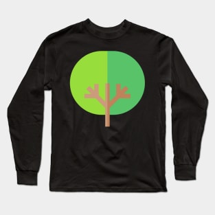 tree icon Long Sleeve T-Shirt